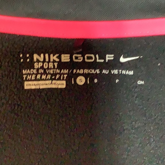 Nike golf Therma-fit full zip jacket women’s small, black/pink - Picture 4 of 4
